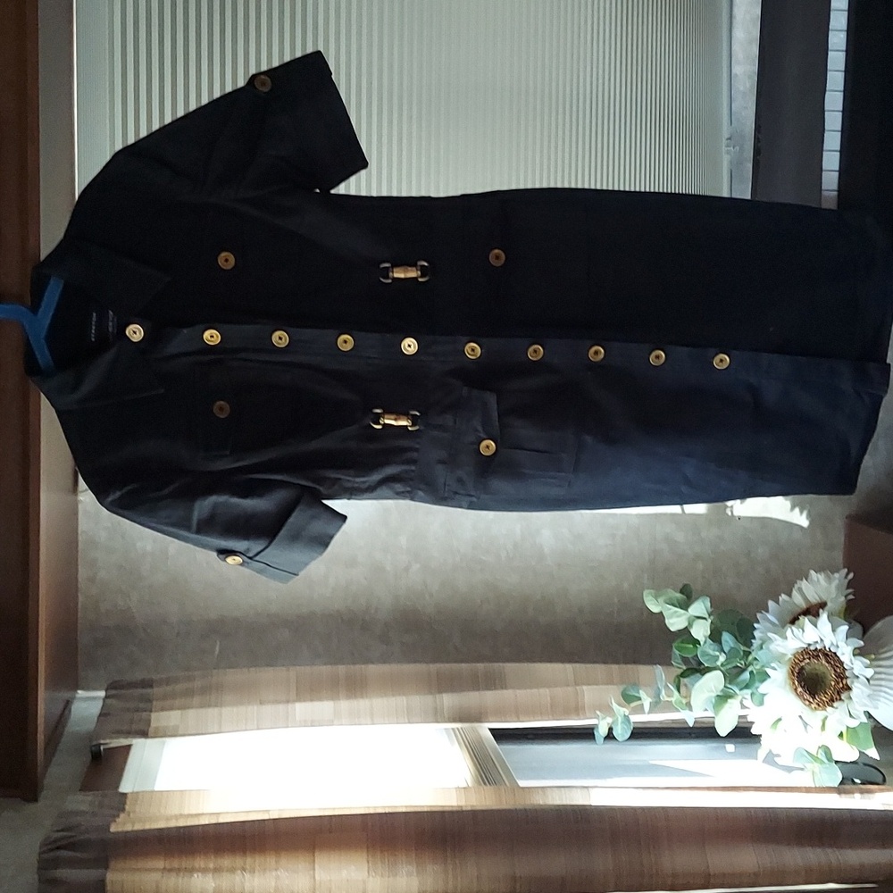 Black shirt dress